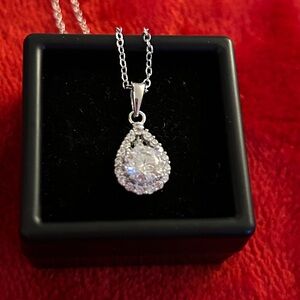 Luxury 1.0 carat‎ Moissanite diamond Pendant Necklace